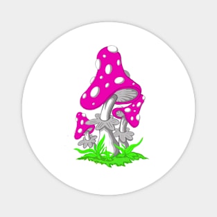 Purple toadstool Magnet